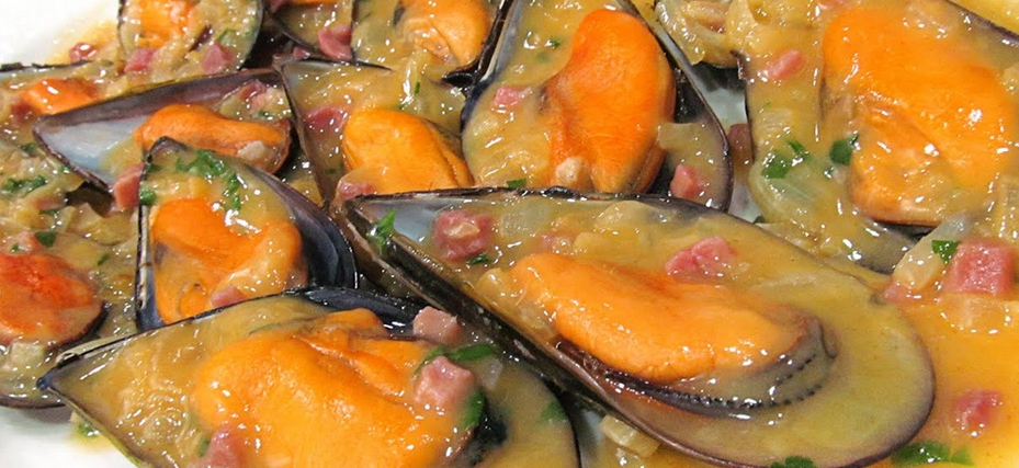 receta de mejillones a la marinera